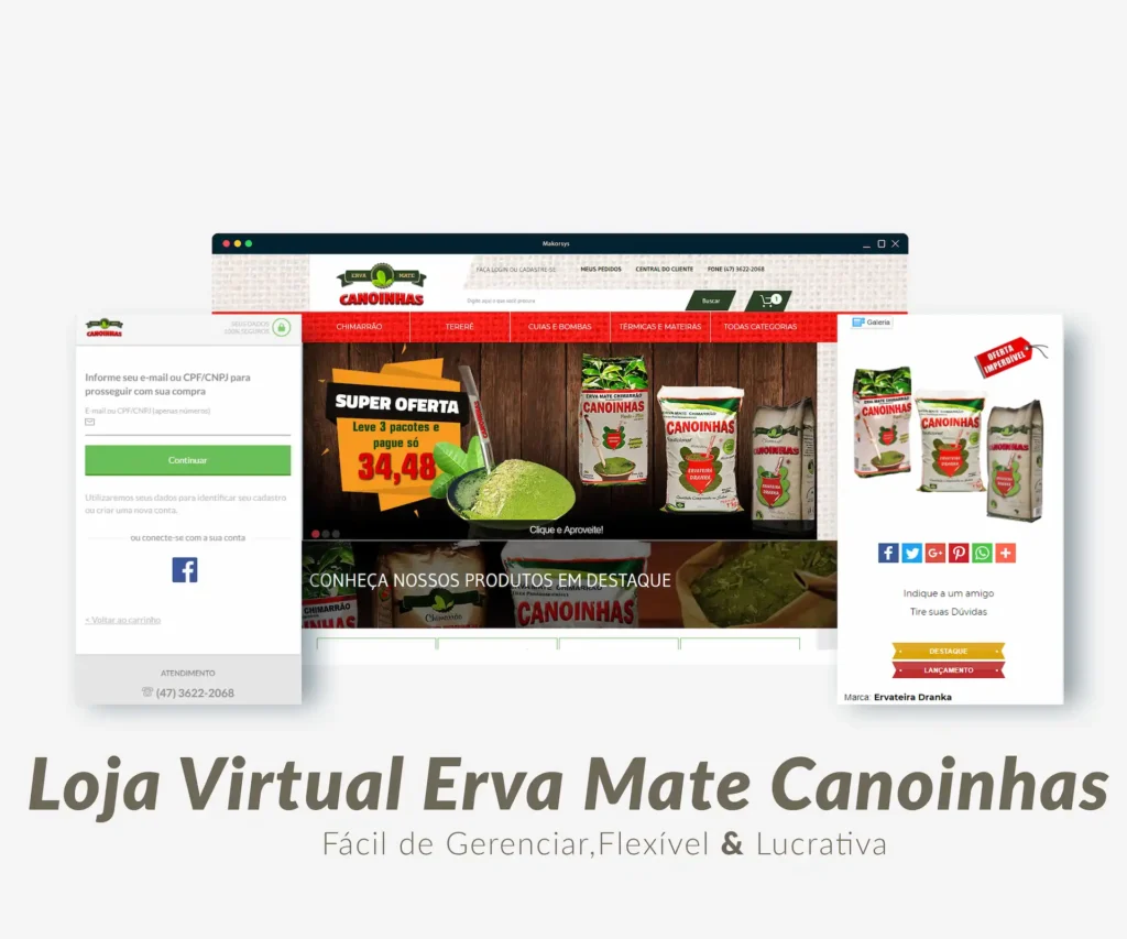 Loja Virtual erva mate canoinhas